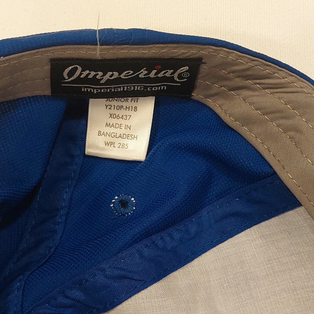 Navy Blue Structured Baseball Cap with Flag Patch - Picture 3 of 6